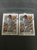 2 Card Lot of 2020 Bowman JOEY BART San Francisco Giants ROOKIE Baseball Cards