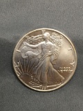 1991 United States 1 Ounce .999 Fine Silver American Eagle Silver Bullion Round Coin