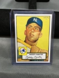 2006 Topps '52 Style Yellow Background MICKEY MANTLE Yankees Baseball Card
