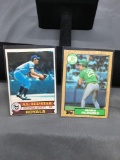 2 Card Lot of Baseball Cards - 1987 Topps Mark McGwire Rookie & 1979 Topps George Brett Vintage