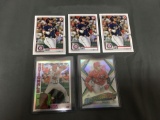 5 Card Lot of JUAN SOTO Wahington Nationals Baseball Cards with Refractors
