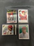 4 Card Lot of MIKE TROUT Anaheim Angels Baseball Cards with Topps Chrome from Huge Collection