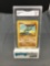 GMA Graded 1999 Pokemon Base Set Unlimited #52 MACHOP Trading Card - VG-EX 4