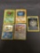 5 Count Lot of Vintage WOTC Holofoil Rare Trading Cards from Huge Collection