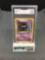 GMA Graded 1999 Pokemon Base Set Unlimited #50 GASTLY Trading Card - VG-EX+ 4.5