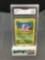 GMA Graded 1999 Pokemon Base Set Unlimited #55 NIDORAN Trading Card - VG-EX+ 4.5