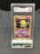GMA Graded 1999 Pokemon Base Set Unlimited #49 DROWZEE Trading Card - VG-EX+ 4.5