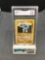GMA Graded 1999 Pokemon Base Set Unlimited #34 MACHOKE Trading Card - VG-EX+ 4.5