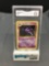 GMA Graded 1999 Pokemon Base Set Unlimited #29 HAUNTER Trading Card - EX+ 5.5