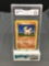 GMA Graded 1999 Pokemon Base Set Unlimited #60 PONYTA Trading Card - EX+ 5.5