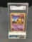 GMA Graded 1999 Pokemon Base Set Unlimited #43 ABRA Trading Card - EX+ 5.5