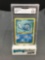 GMA Graded 1999 Pokemon Base Set Unlimited #59 POLIWAG Trading Card - EX+ 5.5