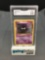 GMA Graded 1999 Pokemon Base Set Unlimited #50 GASTLY Trading Card - EX+ 5.5