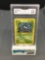 GMA Graded 1999 Pokemon Base Set Unlimited #66 TANGELA Trading Card - EX+ 5.5