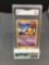 GMA Graded 1999 Pokemon Base Set Unlimited #43 ABRA Trading Card - EX+ 5.5