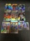 9 Card Lot of REFRACTORS and PRIZMS with Stars and Rookies from Huge Collection