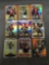 9 Card Lot of REFRACTORS and PRIZMS with Stars and Rookies from Huge Collection