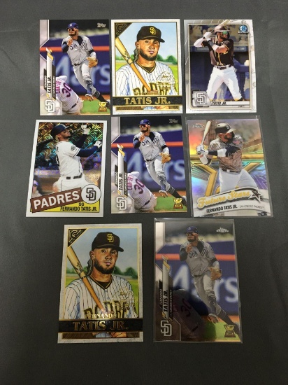 9 Card Lot of FERNANDO TATIS JR. San Diego Padres Baseball Cards from Huge Collection