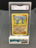 GMA Graded 1999 Pokemon Base Set Unlimited #56 ONIX Trading Card - VG-EX 4