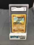 GMA Graded 1999 Pokemon Base Set Unlimited #52 MACHOP Trading Card - VG-EX 4