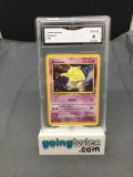 GMA Graded 1999 Pokemon Base Set Unlimited #49 DROWZEE Trading Card - VG-EX 4