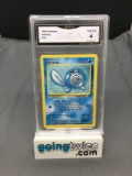 GMA Graded 1999 Pokemon Base Set Unlimited #59 POLIWAG Trading Card - VG-EX 4