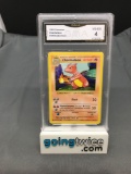 GMA Graded 1999 Pokemon Base Set Shadowless #24 CHARMELEON Trading Card - VG-EX 4