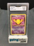 GMA Graded 2000 Pokemon Team Rocket #54 DROWZEE Trading Card - EX-NM+ 6.5