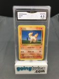 GMA Graded 1999 Pokemon Base Set Unlimited #60 PONYTA Trading Card - VG-EX+ 4.5