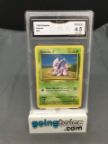 GMA Graded 1999 Pokemon Base Set Unlimited #55 NIDORAN Trading Card - VG-EX+ 4.5