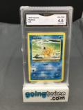 GMA Graded 1999 Pokemon Base Set Unlimited #35 MAGIKARP Trading Card - VG-EX+ 4.5
