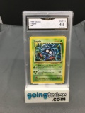 GMA Graded 1999 Pokemon Base Set Unlimited #66 TANGELA Trading Card - VG-EX+ 4.5