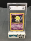 GMA Graded 1999 Pokemon Base Set Unlimited #49 DROWZEE Trading Card - VG-EX+ 4.5