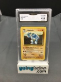 GMA Graded 1999 Pokemon Base Set Unlimited #34 MACHOKE Trading Card - VG-EX+ 4.5