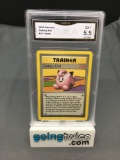 GMA Graded 1999 Pokemon Base Set Unlimited #70 CLEAIRY DOLL Trading Card - EX+ 5.5