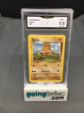 GMA Graded 1999 Pokemon Base Set Unlimited #47 DIGLETT Trading Card - EX+ 5.5