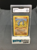 GMA Graded 1999 Pokemon Base Set Unlimited #56 ONIX Trading Card - EX+ 5.5