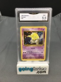 GMA Graded 1999 Pokemon Base Set Unlimited #49 DROWZEE Trading Card - EX+ 5.5