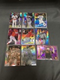 9 Card Lot of REFRACTORS and PRIZMS with Stars and Rookies from Huge Collection