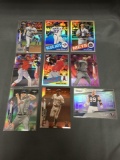 9 Card Lot of REFRACTORS and PRIZMS with Stars and Rookies from Huge Collection