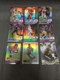 9 Card Lot of REFRACTORS and PRIZMS with Stars and Rookies from Huge Collection