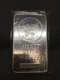 10 Troy Ounce .999 Fine Silver Sunshine Minting Silver Bullion Bar from Estate