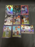 9 Card Lot of REFRACTORS and PRIZMS with Stars and Rookies from Huge Collection