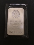 1 Troy Ounce .999 Fine Silver US State Silver Bar - WASHINGTON STATE Silver Bullion Bar