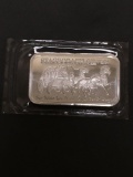 1 Troy Ounce .999 Fine Silver Breakable STAGECOACH Silver Bullion Bar - Breakable into Quarters