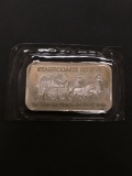 1 Troy Ounce .999 Fine Silver Breakable STAGECOACH Silver Bullion Bar - Breakable into Quarters