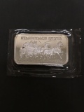 1 Troy Ounce .999 Fine Silver Breakable STAGECOACH Silver Bullion Bar - Breakable into Quarters