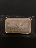 1 Troy Ounce .999 Fine Silver Breakable STAGECOACH Silver Bullion Bar - Breakable into Quarters