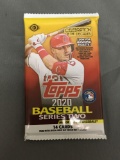 Factory Sealed 2020 Topps Baseball Series 2 14 Card Hobby Pack