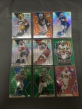 9 Card Lot of REFRACTORS and PRIZMS with Stars and Rookies from Huge Collection